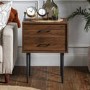 Modern Side Table - Dark Walnut
