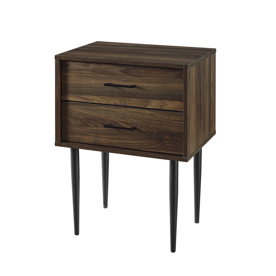 Modern Side Table - Dark Walnut