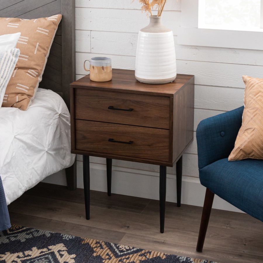 Modern Side Table - Dark Walnut