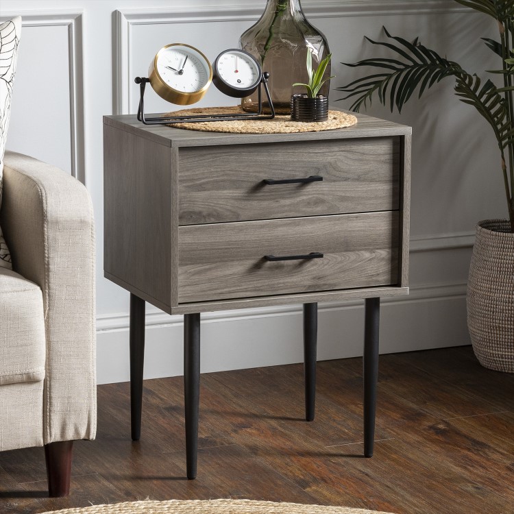 Modern Side Table - Slate Grey