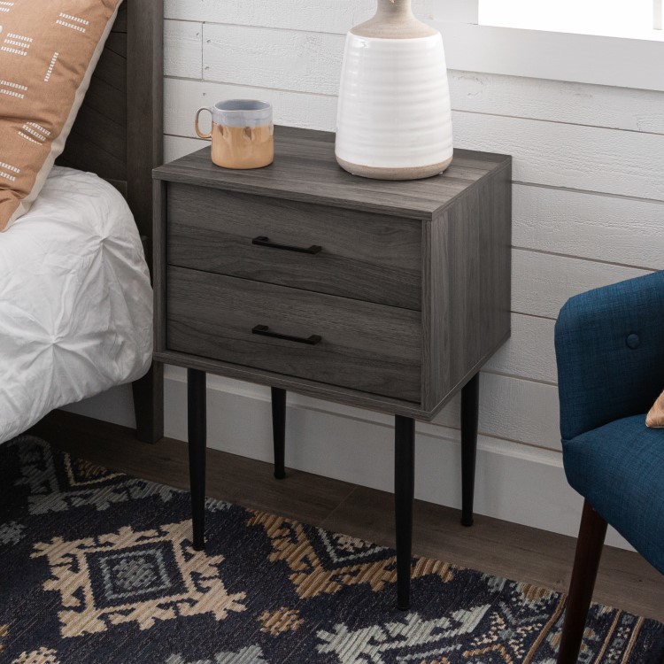 Modern Side Table - Slate Grey