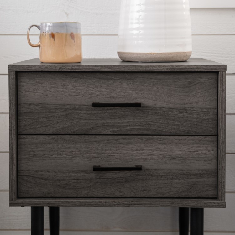 Modern Side Table - Slate Grey