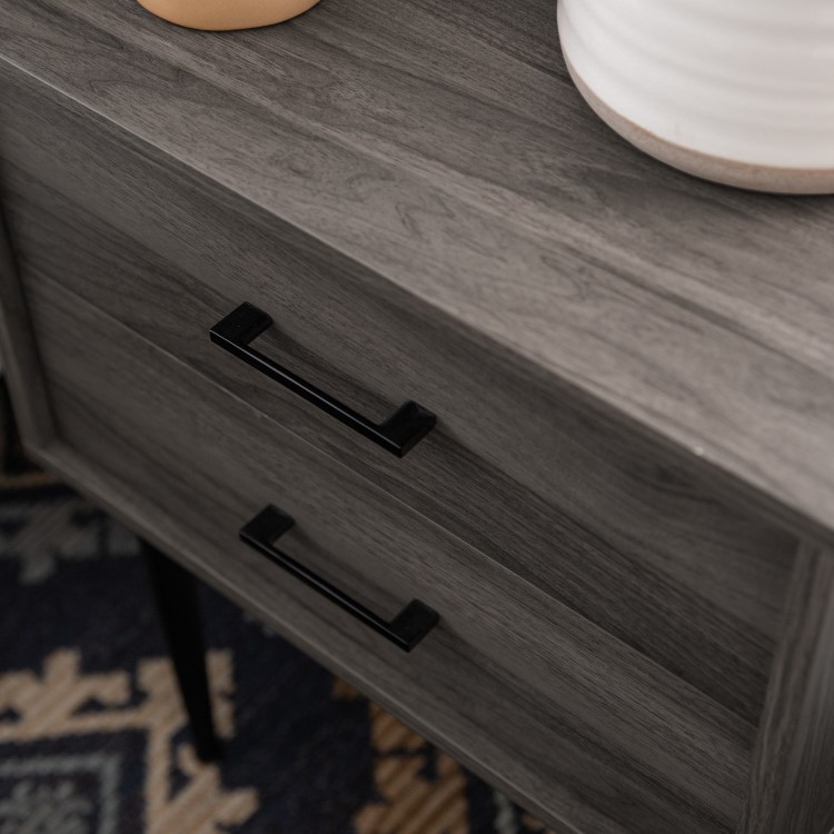 Modern Side Table - Slate Grey