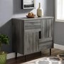Slate Grey Sideboard with Red Interior