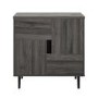 Slate Grey Sideboard with Red Interior