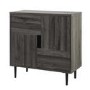 Slate Grey Sideboard with Red Interior
