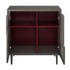 Slate Grey Sideboard with Red Interior