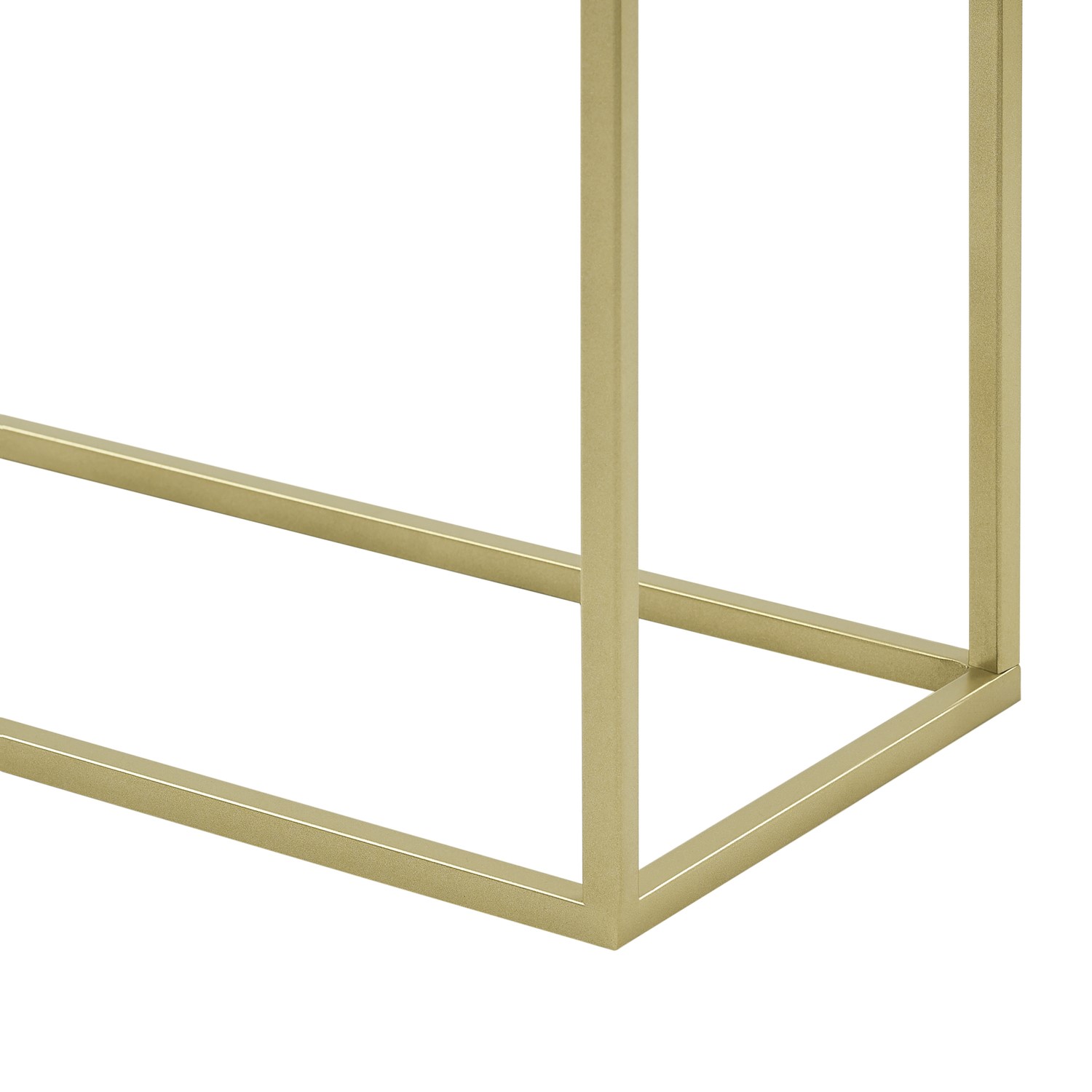 Gold Console Table with Glass Top - Furniture123