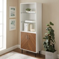 Chevron and White Display cabinet