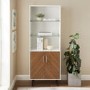 Chevron and White Display cabinet