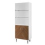 Chevron and White Display cabinet
