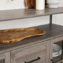 48" Industrial 3-Door Buffet - Slate Grey