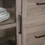 48" Industrial 3-Door Buffet - Slate Grey