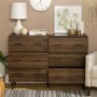 Modern Wood 6-Drawer Buffet - Dark Walnut