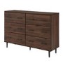 Modern Wood 6-Drawer Buffet - Dark Walnut