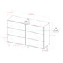 Modern Wood 6-Drawer Buffet - Dark Walnut