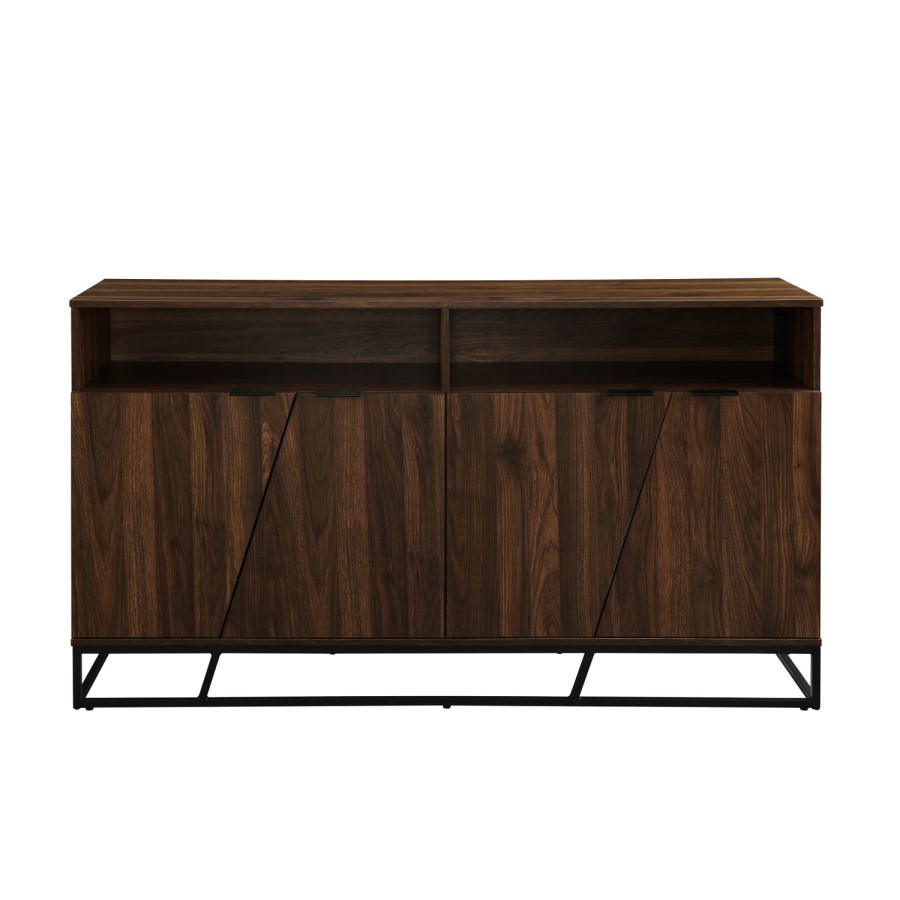 4 Door Sideboard - Dark Walnut