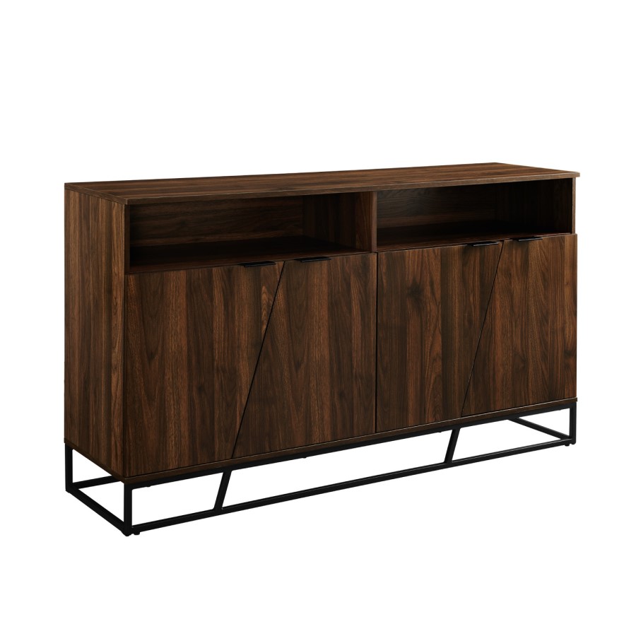 4 Door Sideboard - Dark Walnut