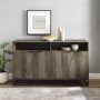58" Angled Door Sideboard - Grey Wash