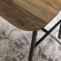 Slat Back Metal and Wood Dining Chair 2-Pack - Reclaimed Reclaimed Wood