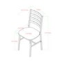 Slat Back Metal and Wood Dining Chair 2-Pack - Reclaimed Reclaimed Wood