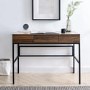 GRADE A1 - Lift Top Storage Desk with Tablet Holder - Dark Walnut