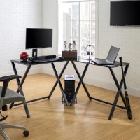 Foster Modern Corner Computer Desk - Black