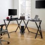 Foster Modern Corner Computer Desk - Black