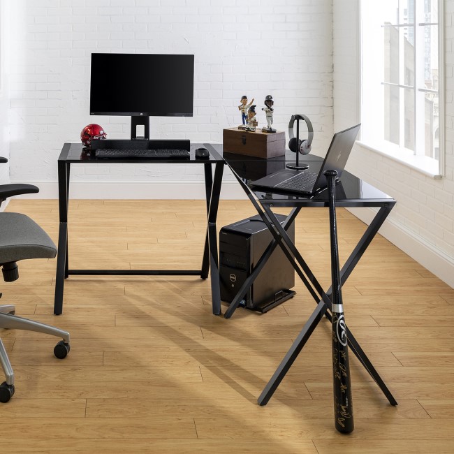 Foster Modern Corner Computer Desk - Black