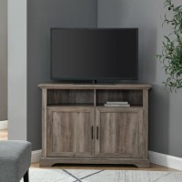 Corner TV Unit - Grey Wash