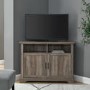 Corner TV Unit - Grey Wash