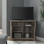 Corner TV Unit - Grey Wash