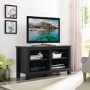 44" Essentials Wood TV Stand - Black
