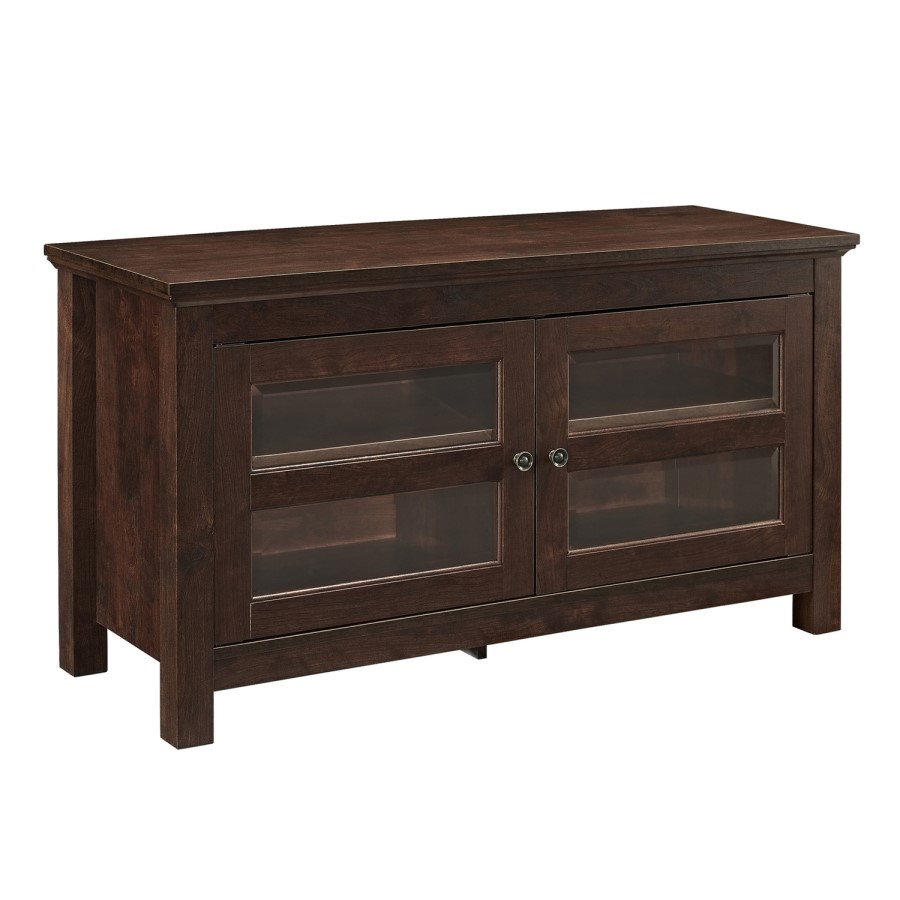 44" Wood TV Stand - Brown