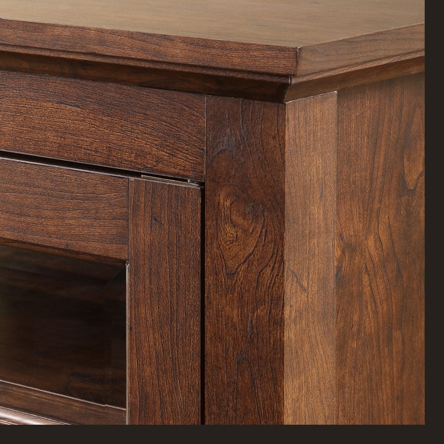44" Wood TV Stand - Brown