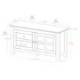 44" Wood TV Stand - Brown