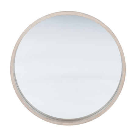 Coen Natural Wood Round Wall Mirror