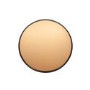 Coen Matt Black Wood Round Mirror With Rose Gold Glass