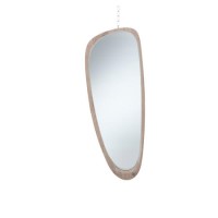 Reid Natural Wood Teardrop Shaped Mirror