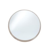 Reid Natural Wood Round Wall Mirror