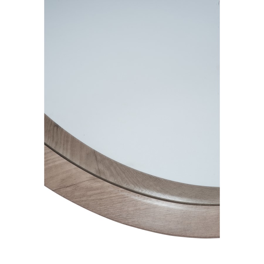 Reid Natural Wood Round Wall Mirror