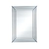 Sawyer Mirrored Glass Art Deco Rectangle Wall Mirror