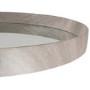 Kamala Grey Oak Round Wall Mirror
