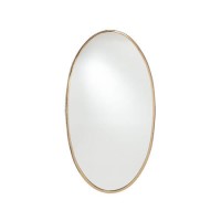 Jenson Gold Metal Oval Wall Mirror