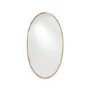 Jenson Gold Metal Oval Wall Mirror