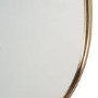 Jenson Gold Metal Oval Wall Mirror