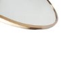 Jenson Gold Metal Oval Wall Mirror