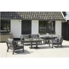 Grey Metal Outdoor Sofa Set with Chairs and Tables