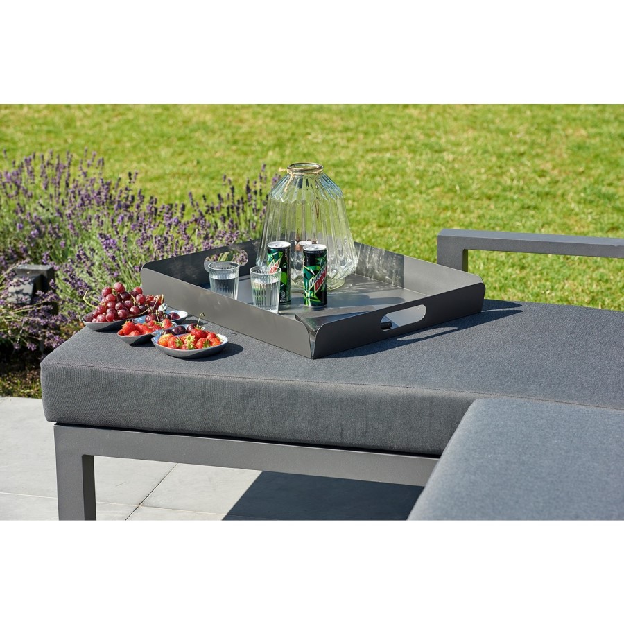 Timber Grey Chaise and Bench