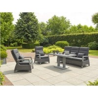 Aloha Grey Lounge Set with Gas Lift Table